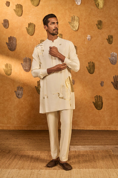 Ivory Crane Dawn Kurta Set