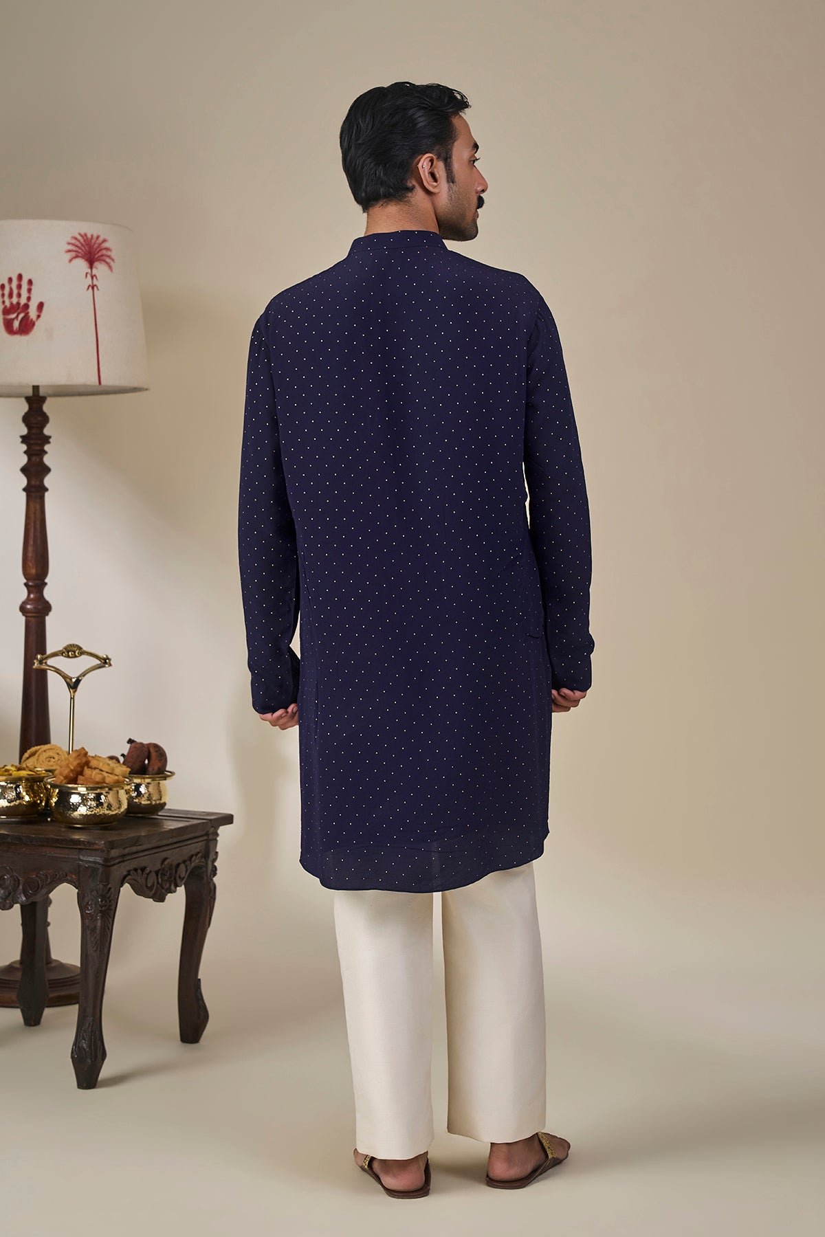 Midnight Blue Astral Arch Kurta Set