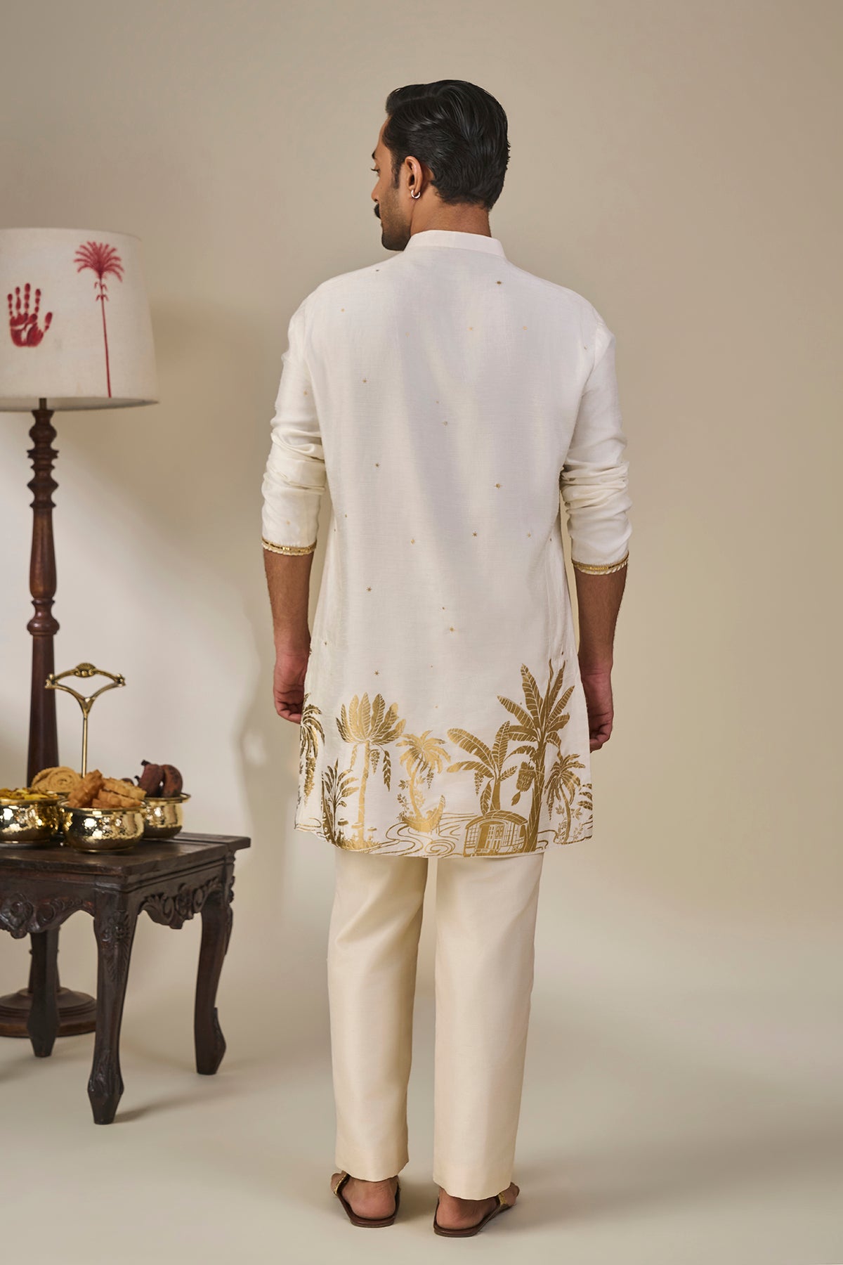Ivory Backwater Postcard Kurta Set