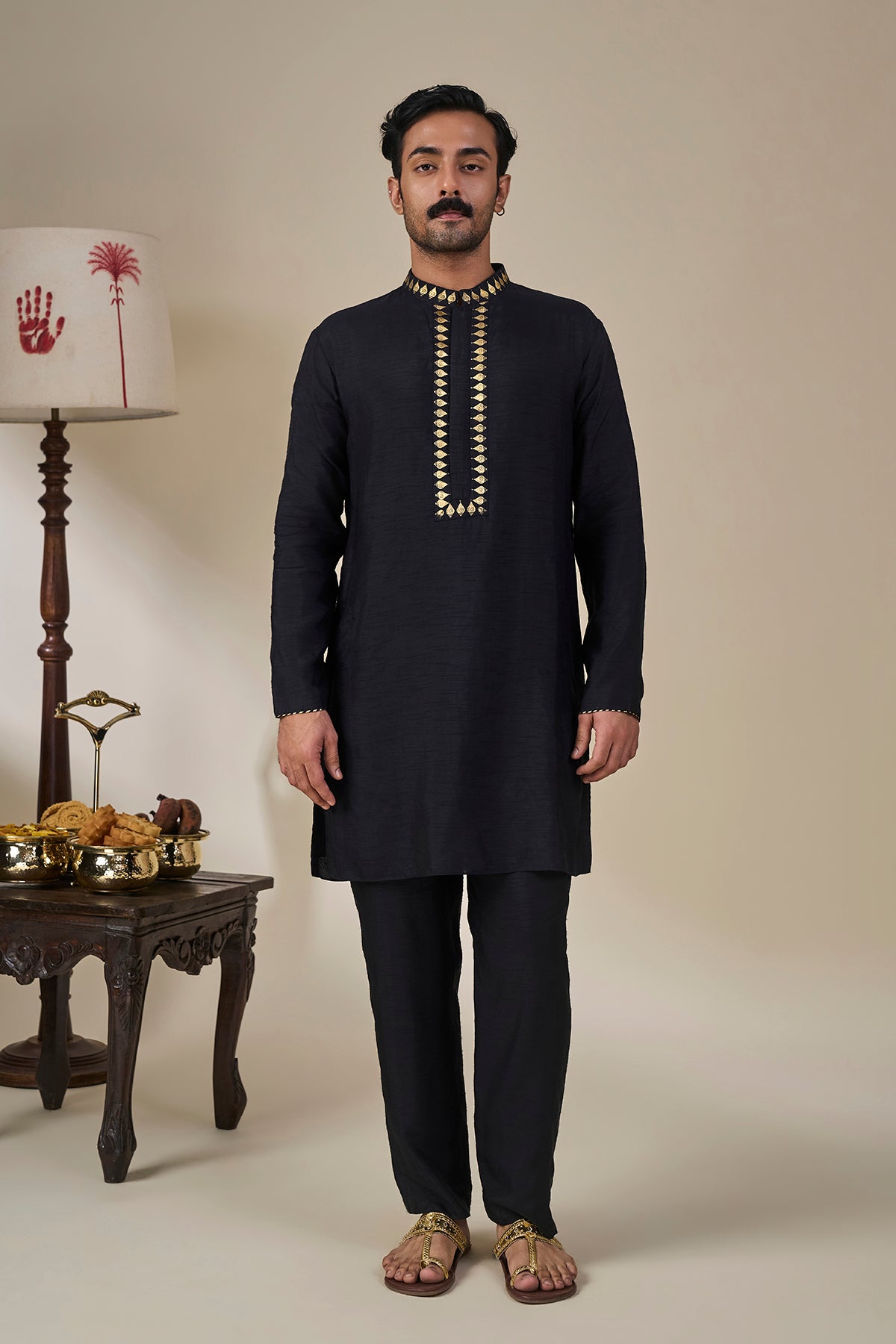 Black Malabar Grove Bandi Set