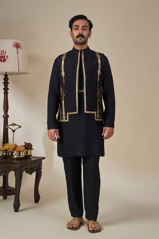 Black Malabar Grove Bandi Set