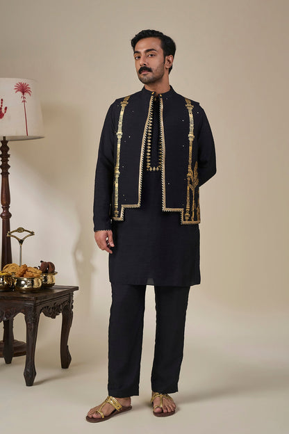 Black Malabar Grove Bandi Set