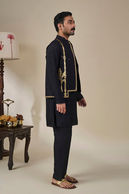 Black Malabar Grove Bandi Set