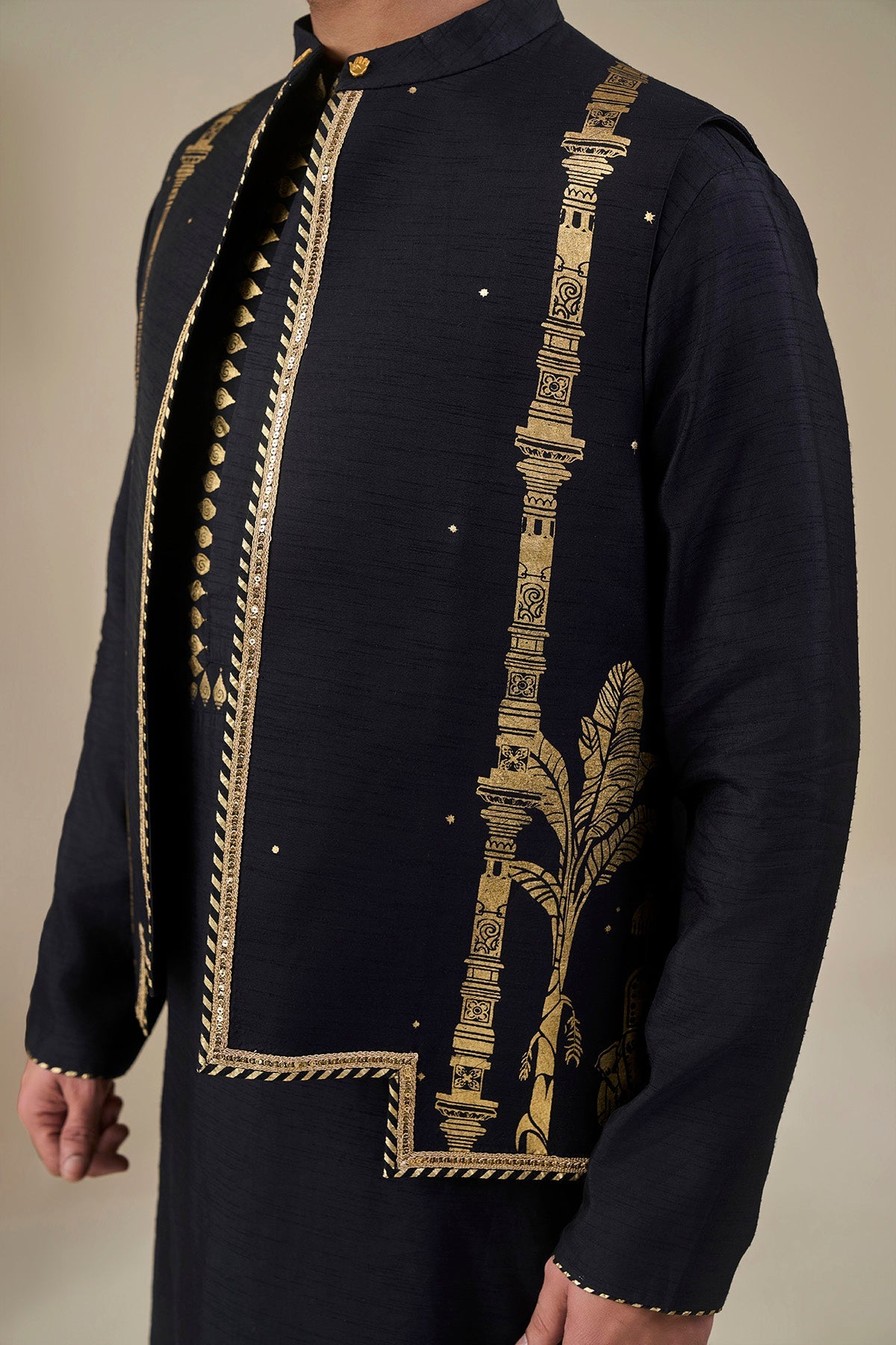 Black Malabar Grove Bandi Set