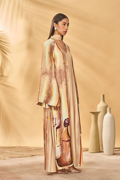 Rustic Strokes Reversible Kaftan