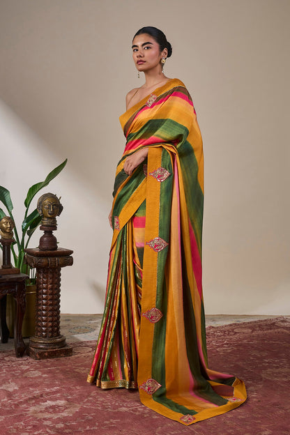 Spice Stripes Saree