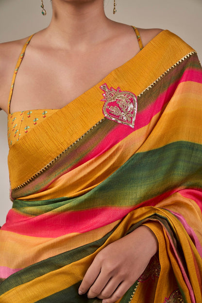 Spice Stripes Saree