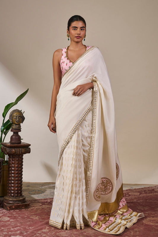 Ivory Darbaar Saree