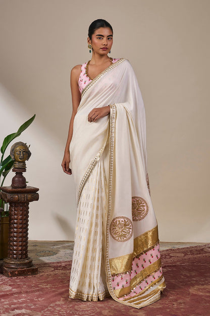 Ivory Darbaar Saree