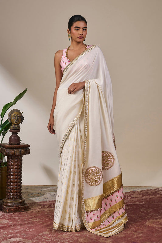 Ivory Darbaar Saree