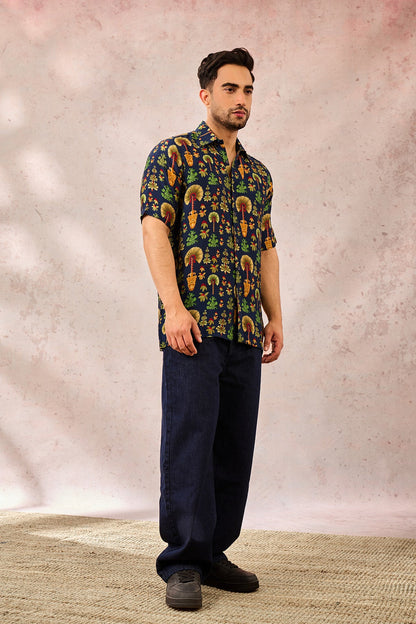Blue Nomadic Tribe Shirt