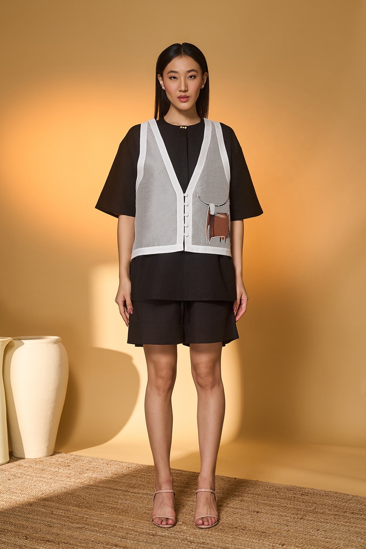 Midnight Set with Pasture of Dreams Sheer Vest