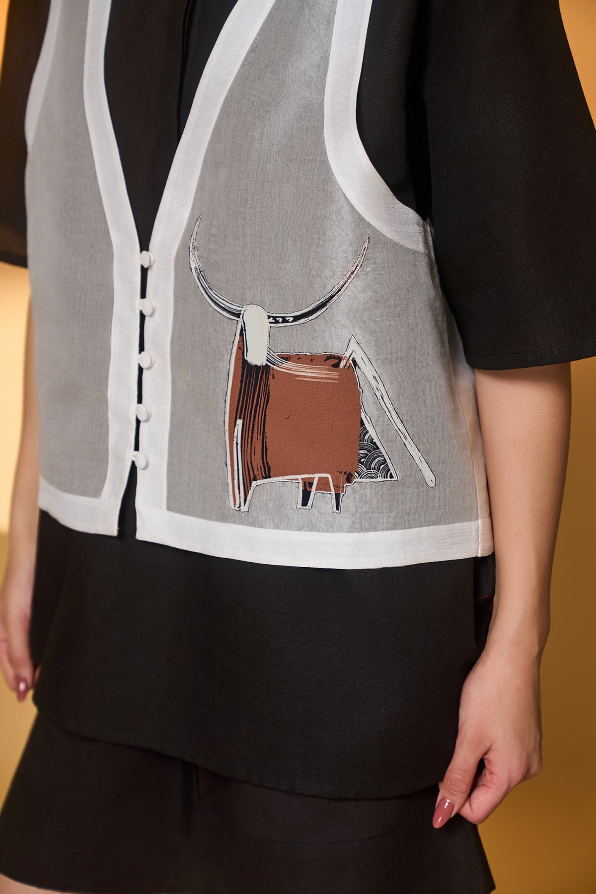 Midnight Set with Pasture of Dreams Sheer Vest