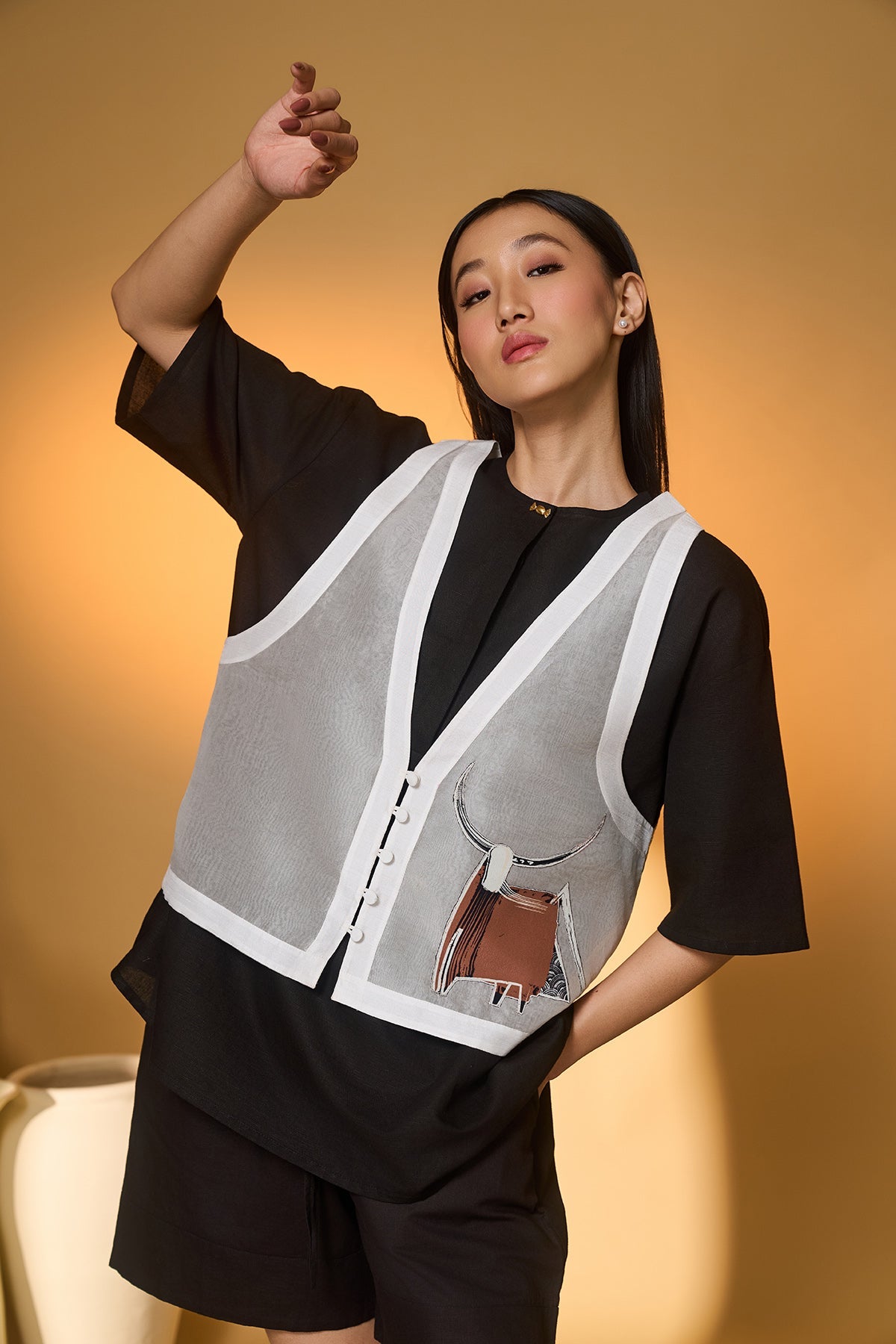 Midnight Set with Pasture of Dreams Sheer Vest