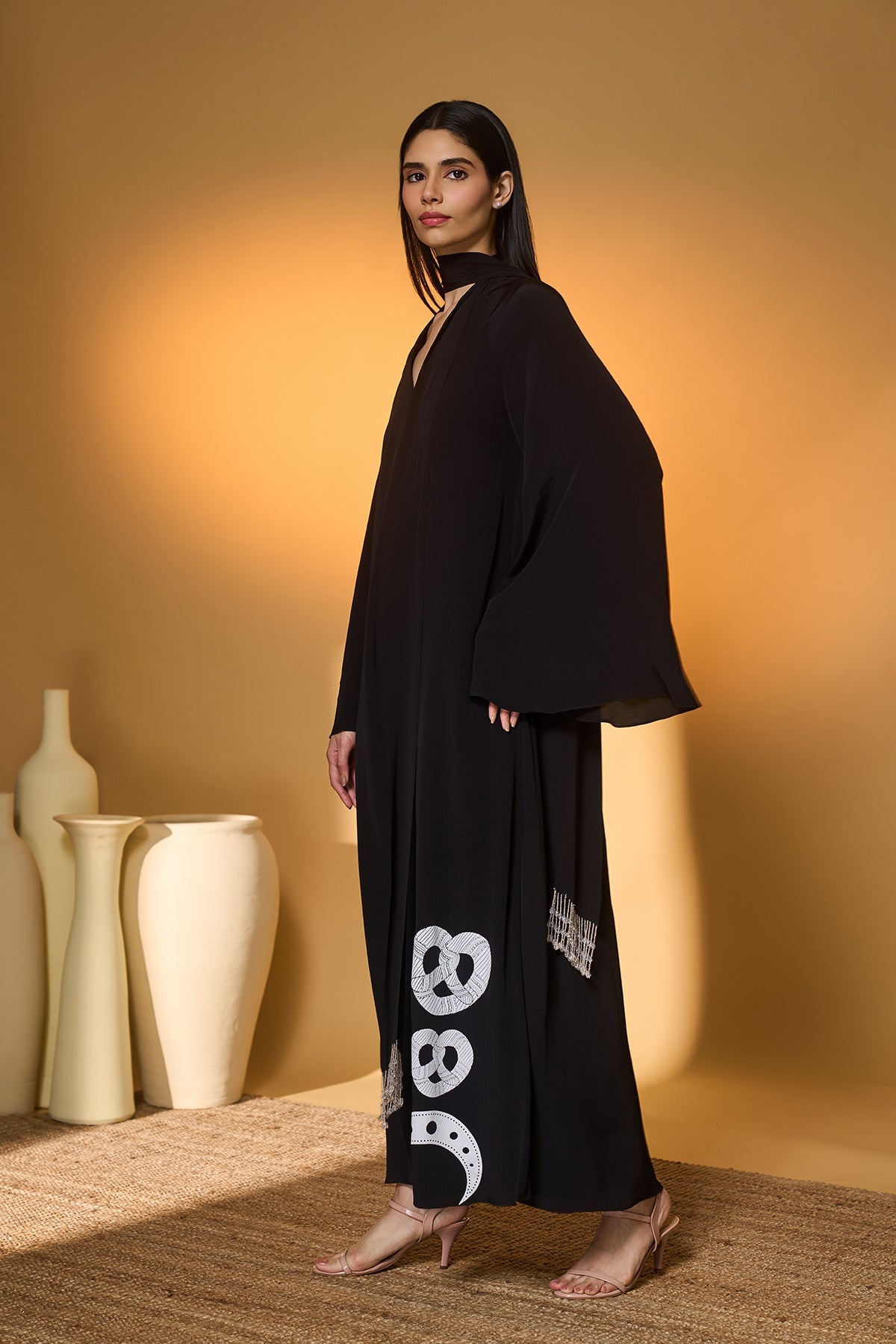 Black Midnight Snack Kaftan