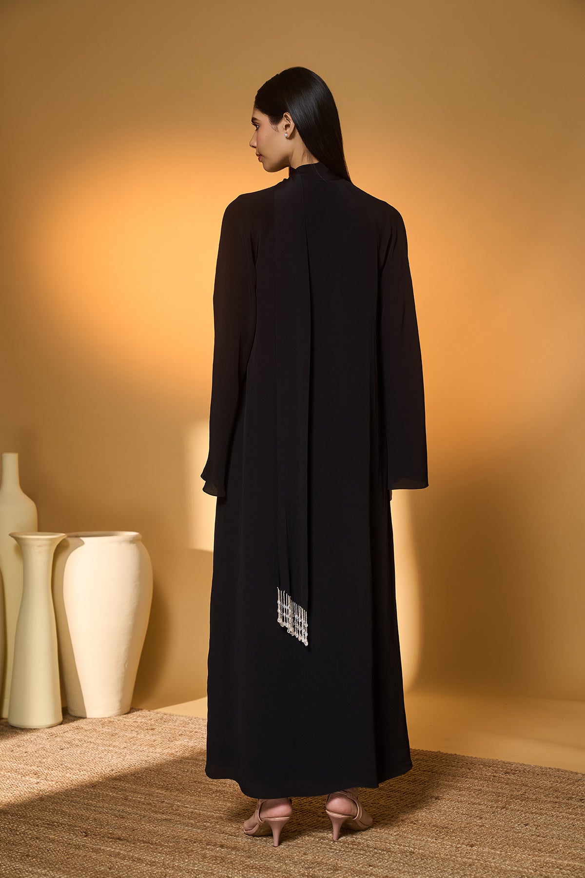 Black Midnight Snack Kaftan