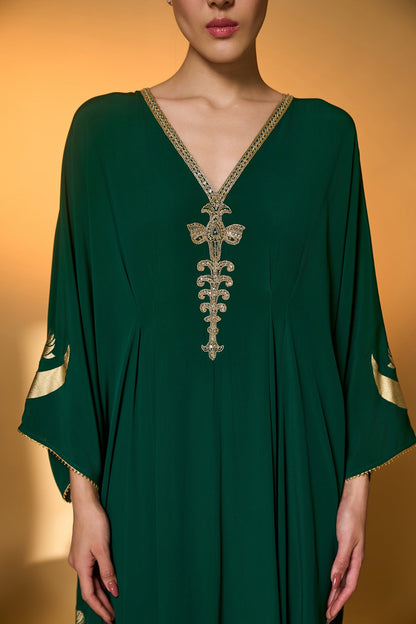 Green Palm Tress Kaftan