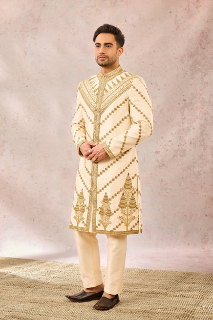 The Malai Burfi Sherwani Set