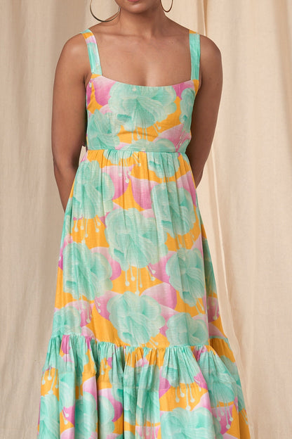 Aquamarine Bloomerang Skater Dress