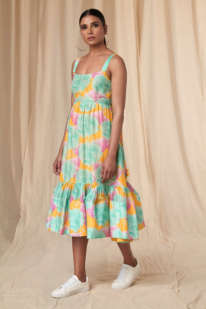 Aquamarine Bloomerang Skater Dress