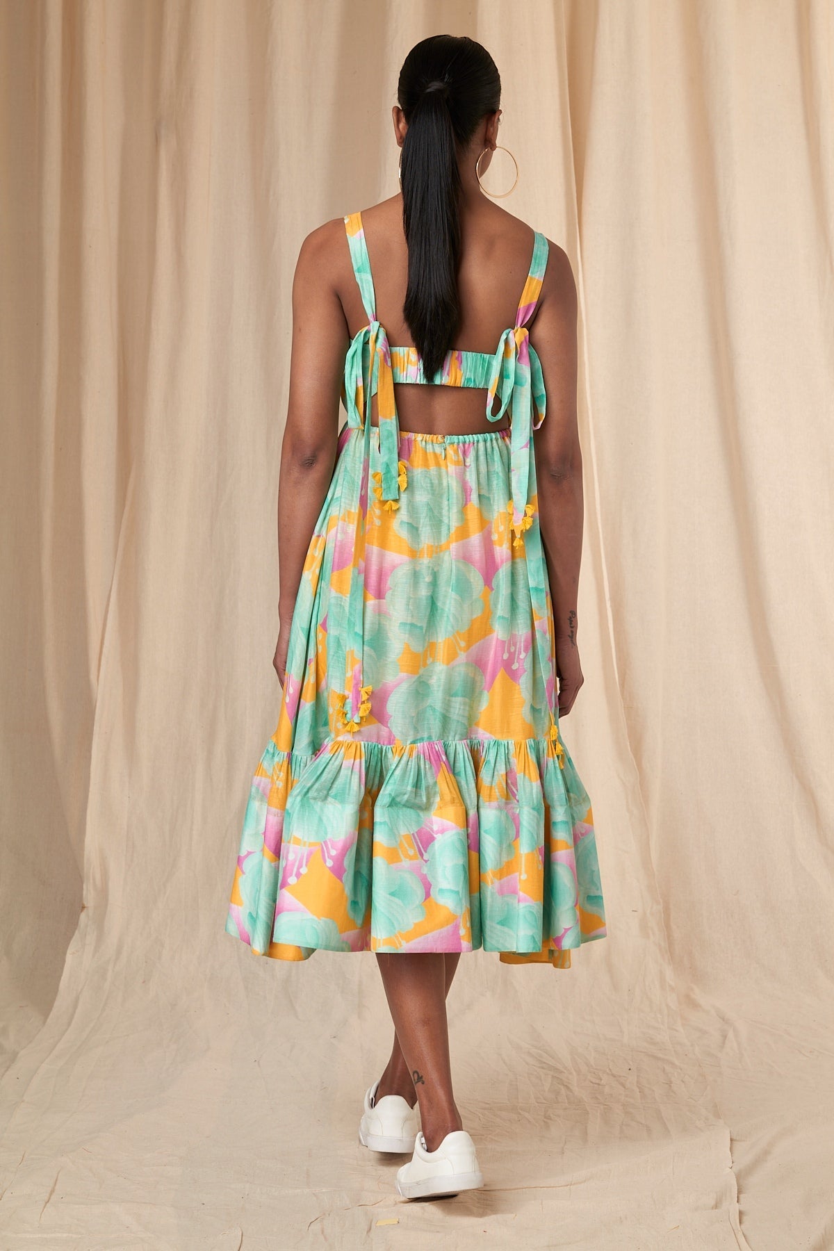 Aquamarine Bloomerang Skater Dress