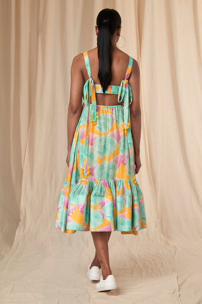 Aquamarine Bloomerang Skater Dress