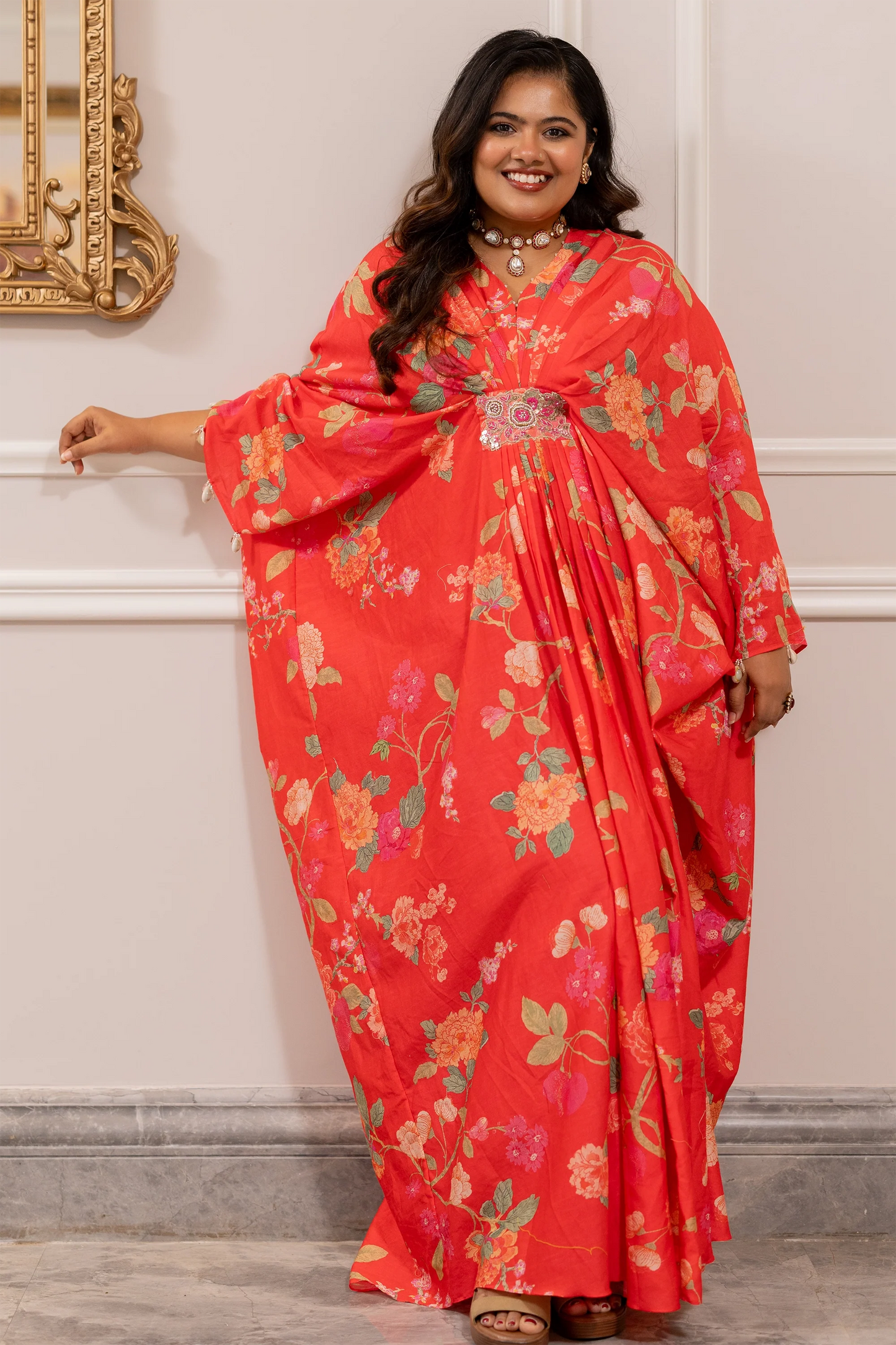 HAZEL KAFTAN – PEONY PINK