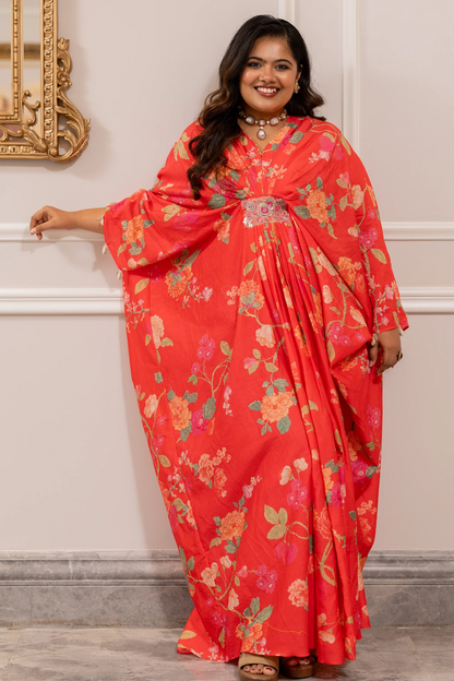 HAZEL KAFTAN – PEONY PINK