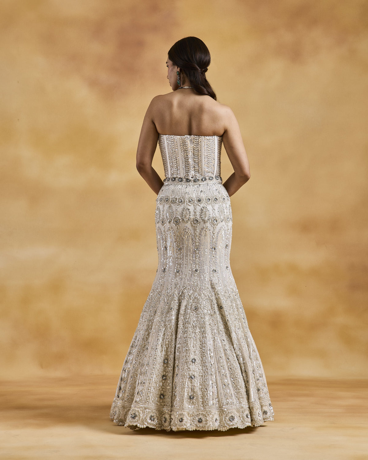 White Tulle Fishtail Set