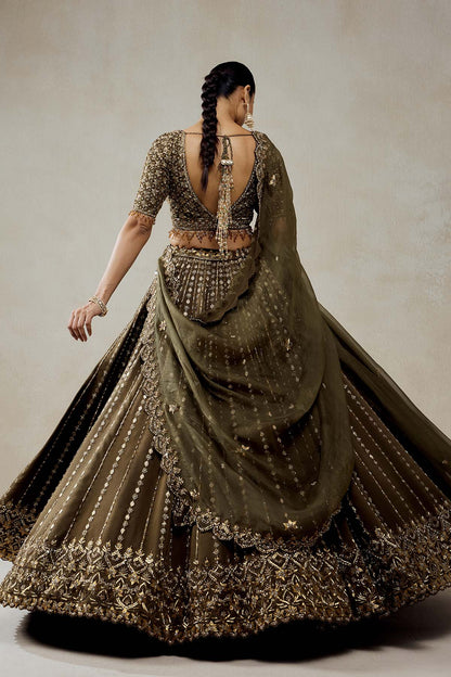 Mehendi Green Lehenga Set