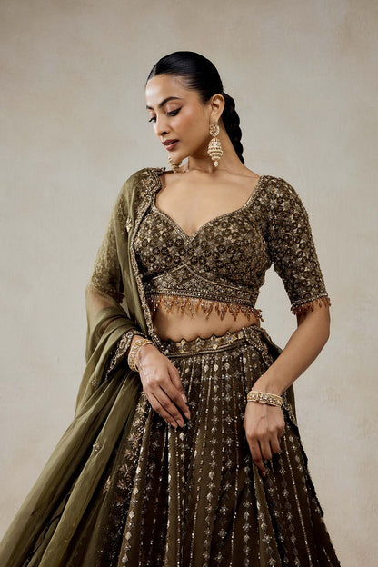 Mehendi Green Lehenga Set