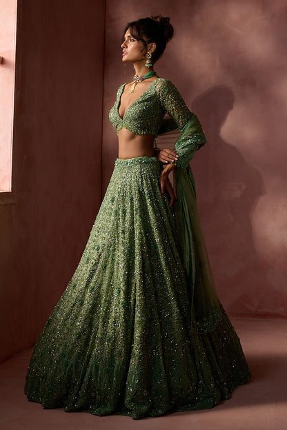 Sage Green Lehenga Set