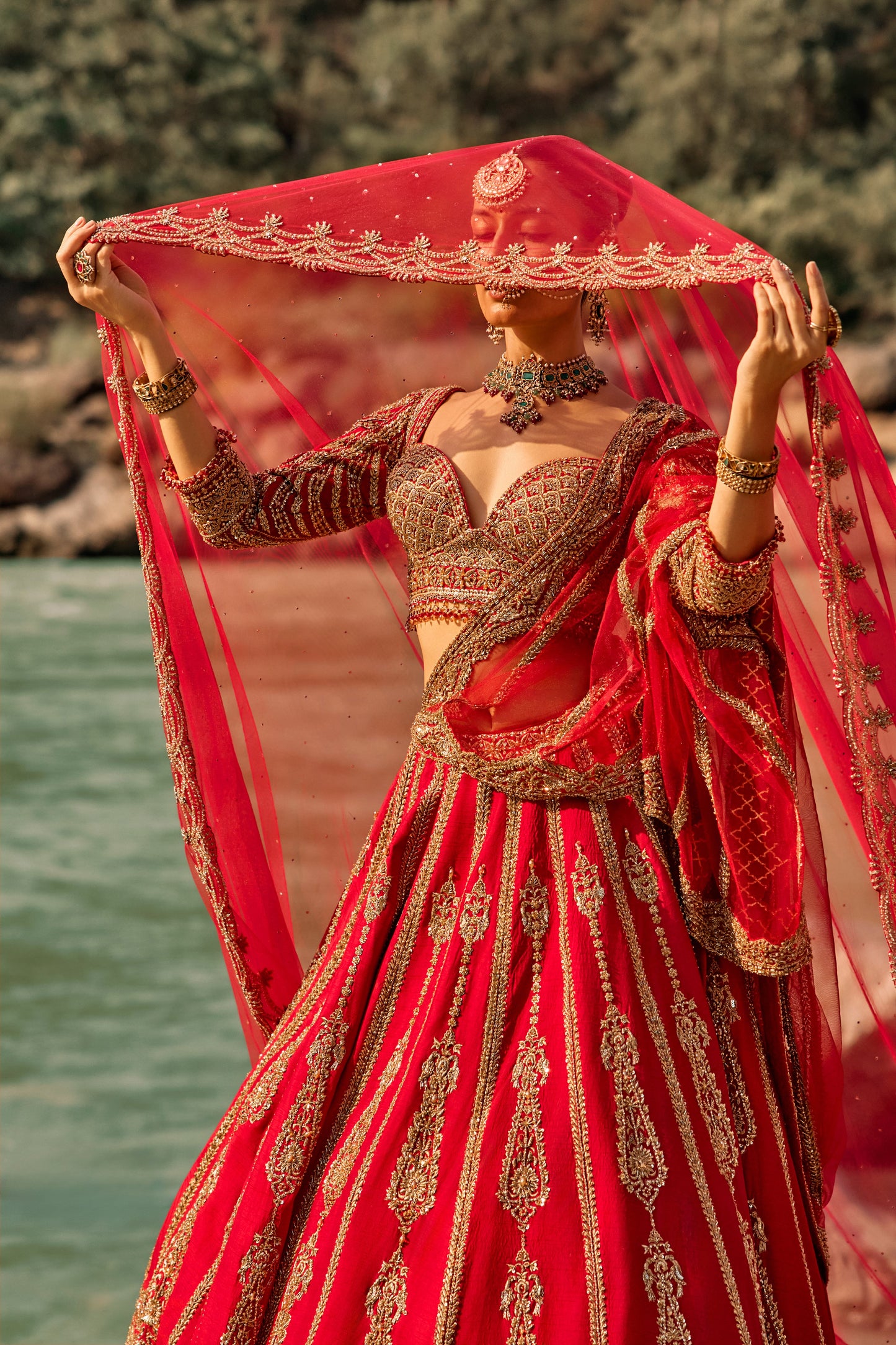 Regal Scarlet Lehenga