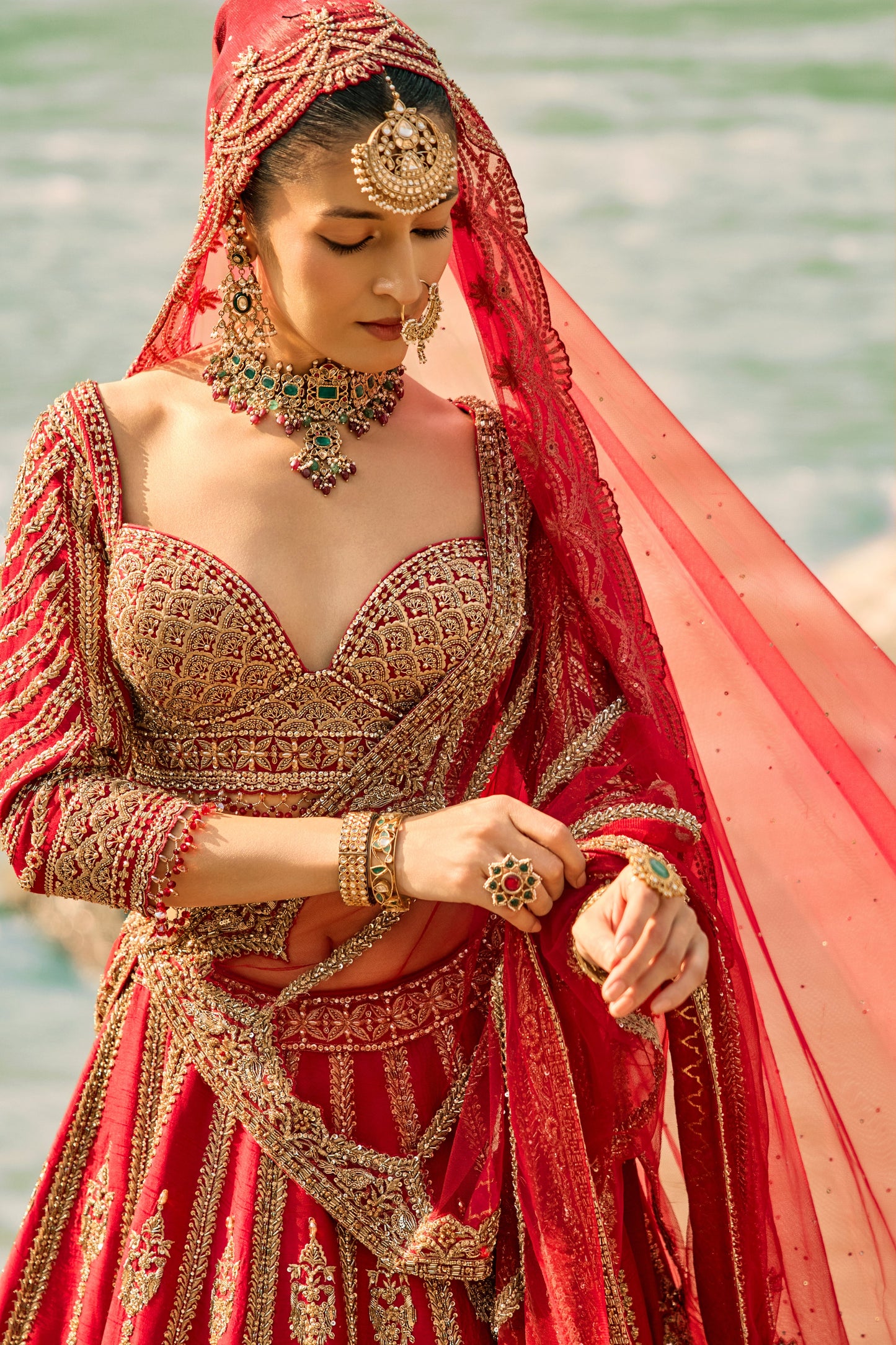 Regal Scarlet Lehenga