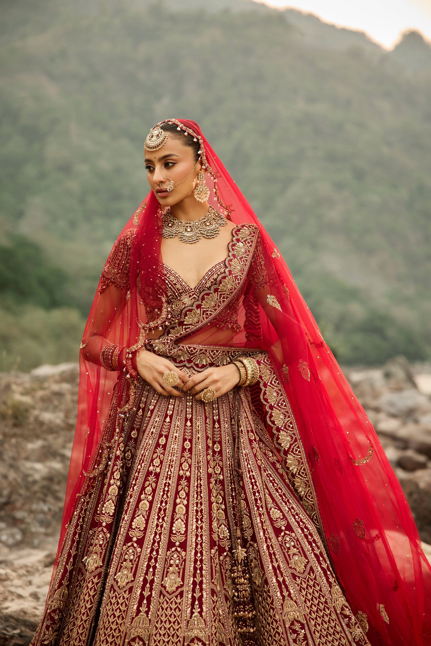 Ruby Heirloom Lehenga