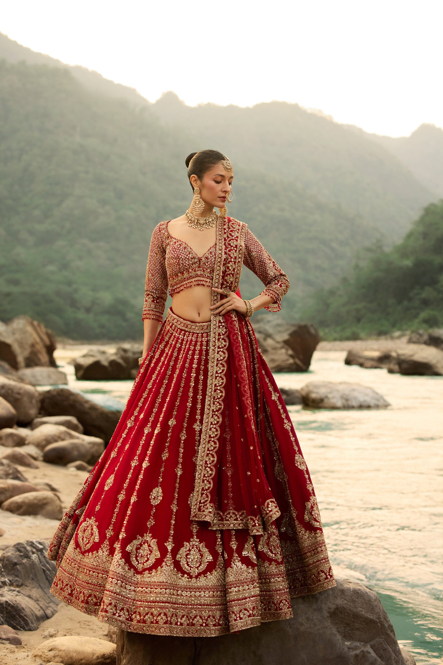 Crimson Royale Lehenga