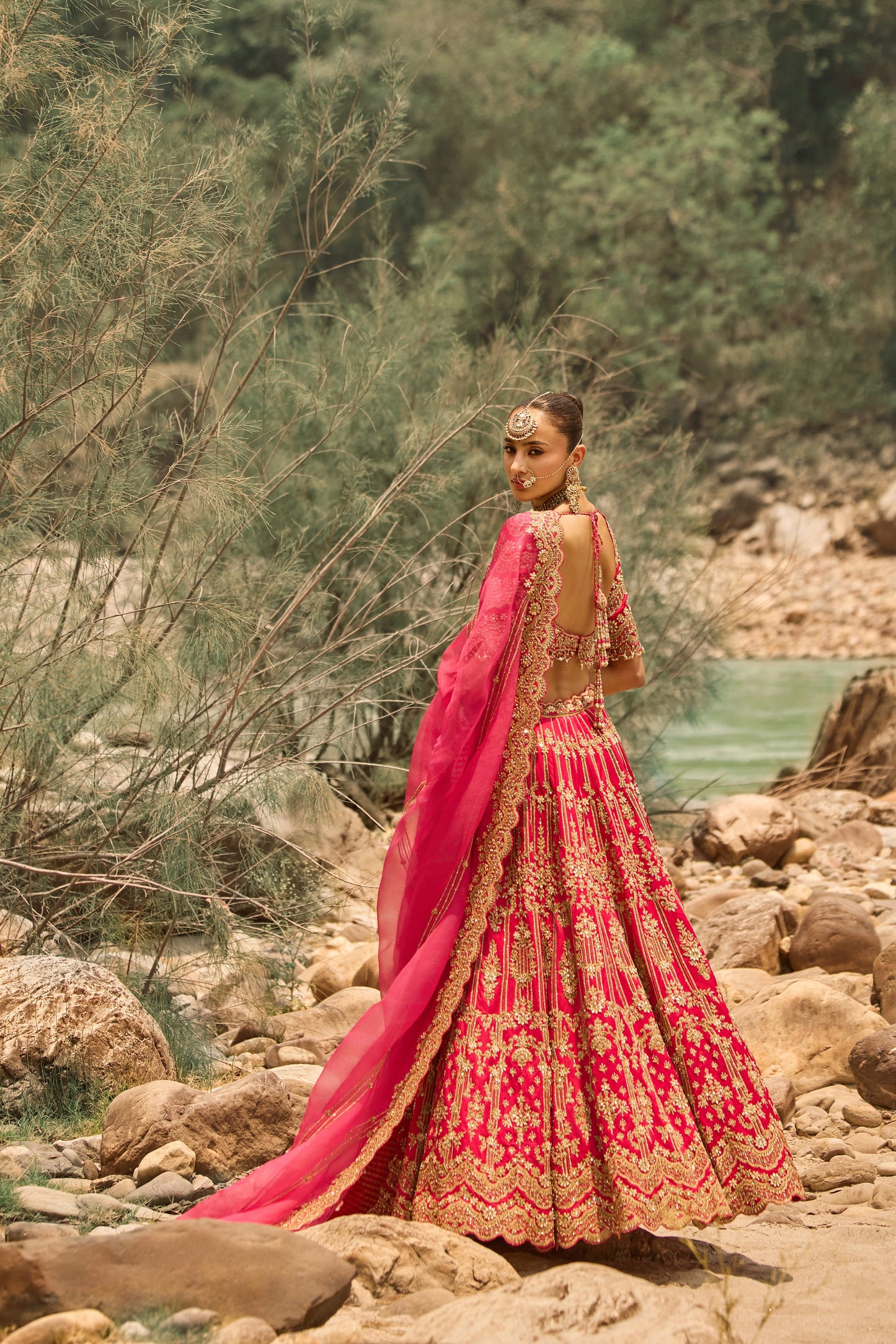 Fuschia Bloom Lehenga