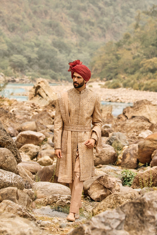 Imperial Bronze Sherwani Set