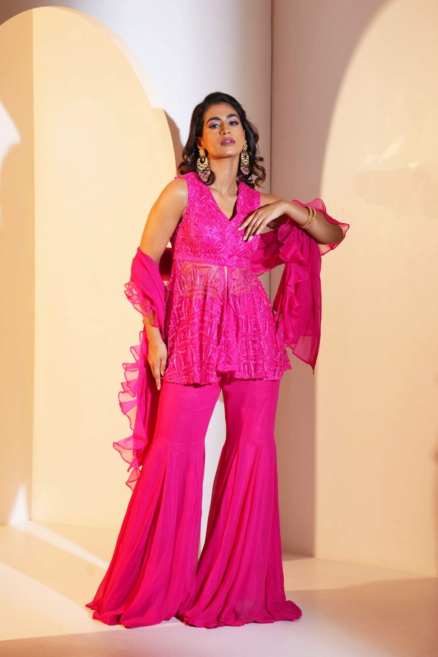 Tahisha Kurta with Flared Pants