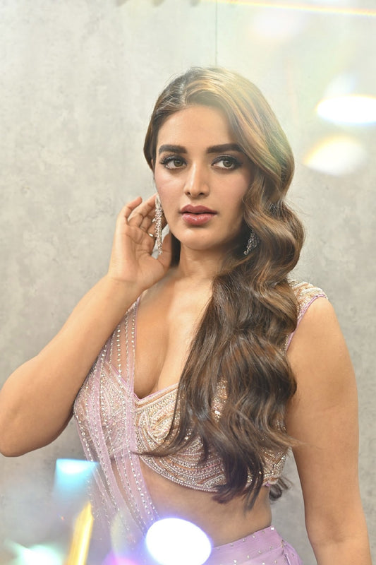 Nidhhi Agerwal in Violet