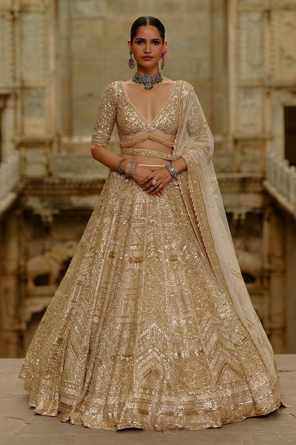 Gold Lehenga Set