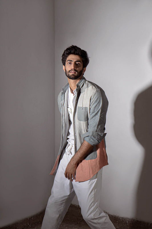 Jumbled Overshirt Set