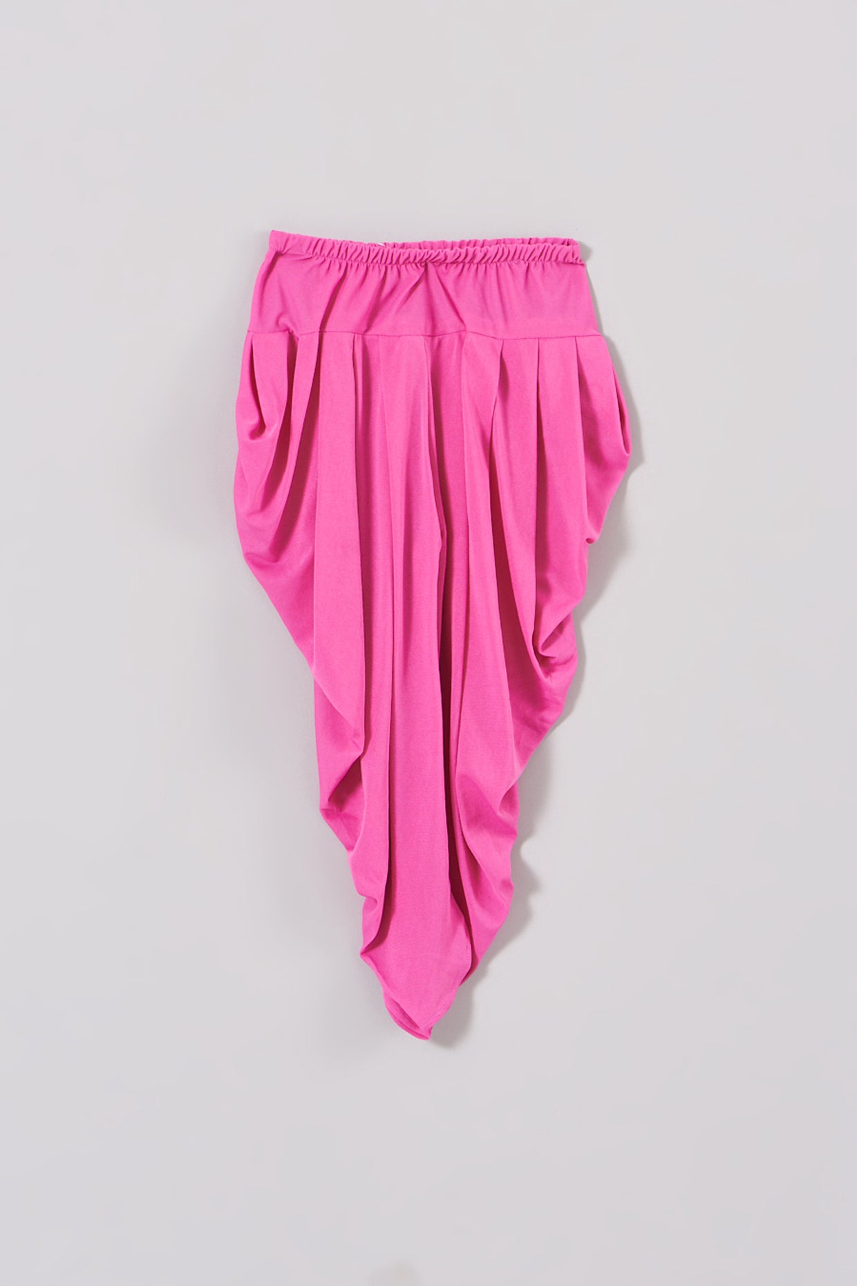 Rani Pink Georgette Dhoti Set For Girls by Pankhuri by Priyanka - Kids at Pernia's Pop Up Shop