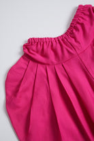 Turmeric Yellow & Pink Printed Dhoti Set For Girls by Pankhuri by Priyanka - Kids at Pernia's Pop Up Shop