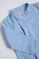 Light Blue & White Kurta Set  For Boys by Pankhuri by Priyanka - Kids at Pernia's Pop Up Shop