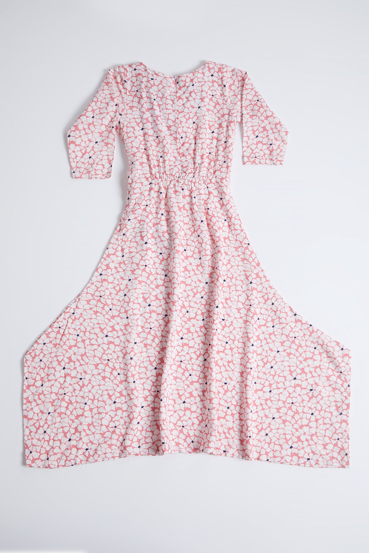 White & Pink Printed Jumpsuit For Girls by Pankhuri by Priyanka - Kids at Pernia's Pop Up Shop