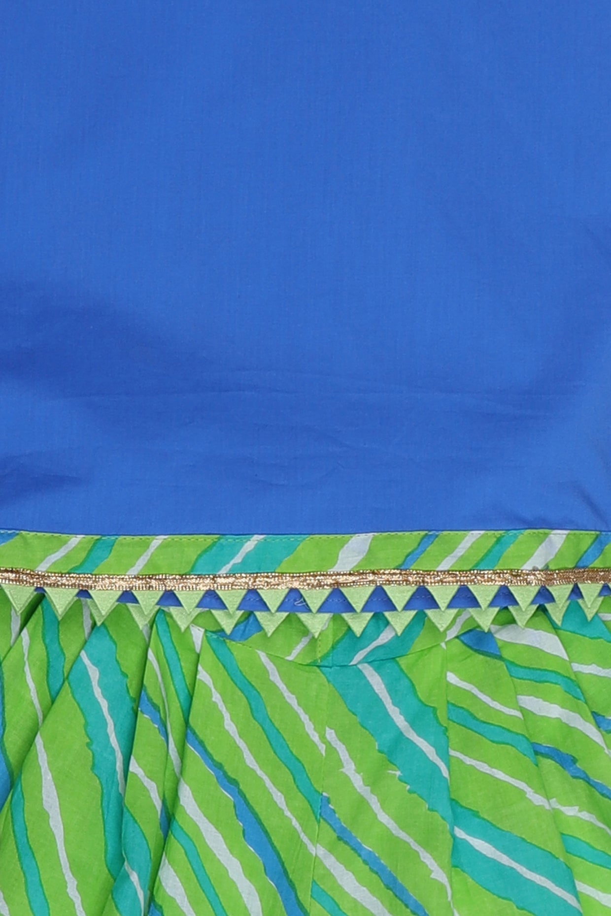 Turquoise Cotton Dhoti Set For Girls by Pankhuri by Priyanka - Kids at Pernia's Pop Up Shop