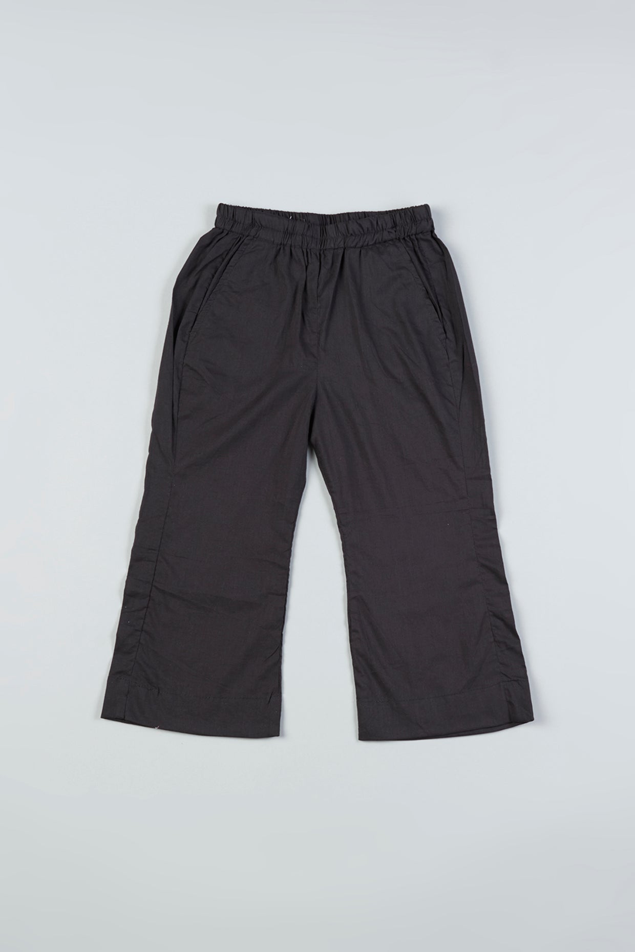 Black Crepe Palazzo Pant Set For Girls by Pankhuri by Priyanka - Kids at Pernia's Pop Up Shop