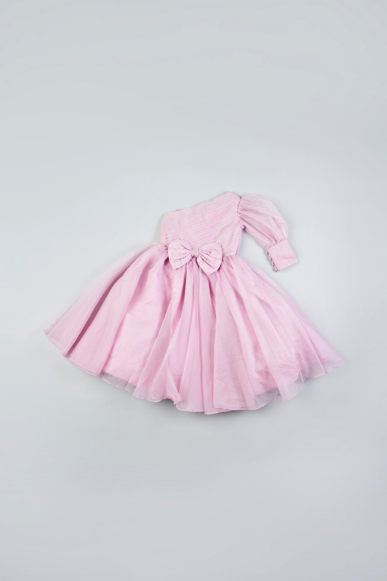 Lilac Hand Embroidered Gown For Girls by Pankhuri by Priyanka - Kids at Pernia's Pop Up Shop