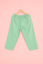 Green Chanderi Blend Embroidered Kurta Set For Boys by Pankhuri by Priyanka - Kids at Pernia's Pop Up Shop